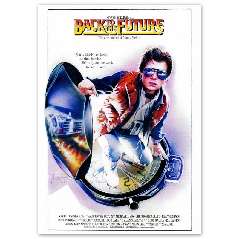 Back to the Future Movie Poster - Motif 3 Back to the Future Movie Poster - Motif 3