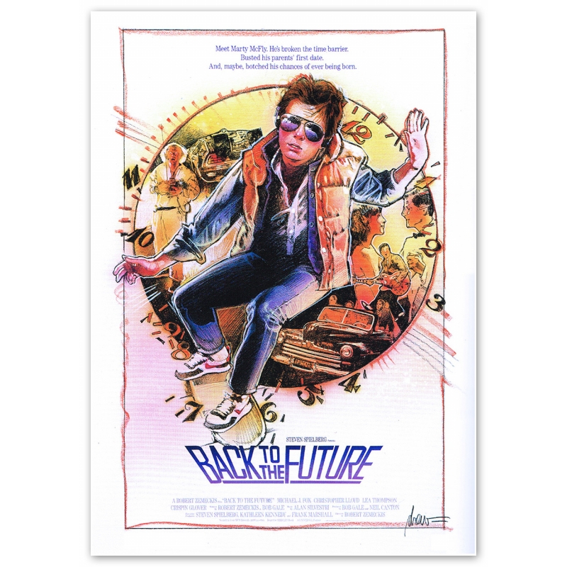Back to the Future Movie Poster - Motif 1 Back to the Future Movie Poster - Motif 1