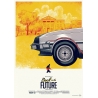 Filmposter Zurück in die Zukunft Trilogie DeLorean