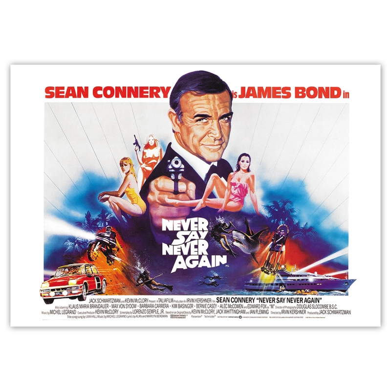 James Bond: Sag niemals nie - Filmposter James Bond: Sag niemals nie - Filmposter