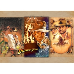 Indiana Jones I-III Movie Poster
