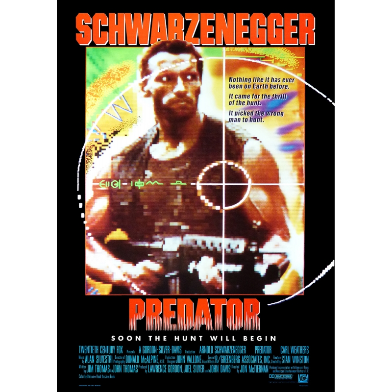 Schwarzenegger: Predator (1987) Filmposter - Version 1