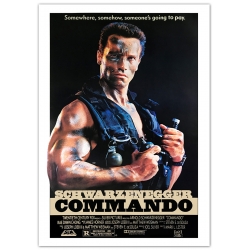 Schwarzenegger Commando 1985 Movie Poster Size 84 1 X 59 4 Cm 33 1 X 23 4 In Schwarzenegger Commando 1985 Movie Poster Size 84 1 X 59 4 Cm 33 1 X 23 4 In