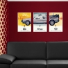 Filmposter Zurück in die Zukunft Trilogie DeLorean