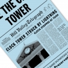 Retour à l’avenir « Save the Clock Tower » Flyer bleu (y compris dédica.