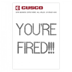 You're Fired!!! Fax