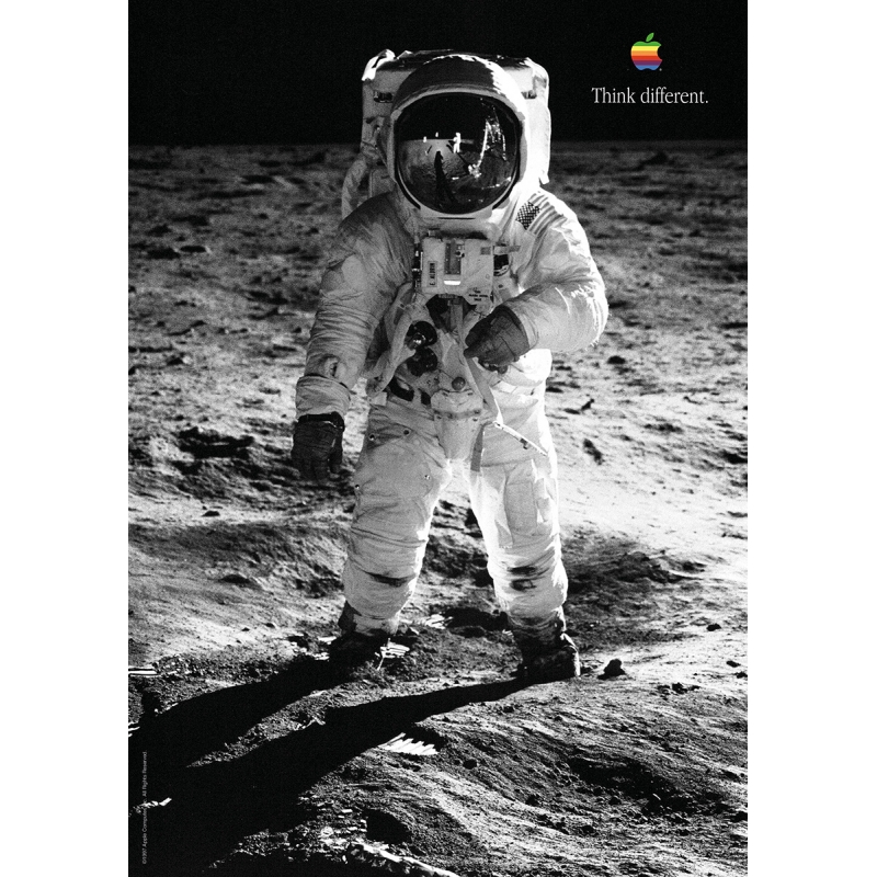 Apple Think Different Poster - Buzz Aldrin
