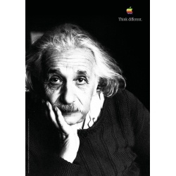 Affiche Apple Think Different - Albert Einstein