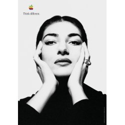 Apple Think Different Poster - Maria Callas