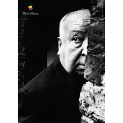 Apple Think Different Poster - Alfred Hitchcock