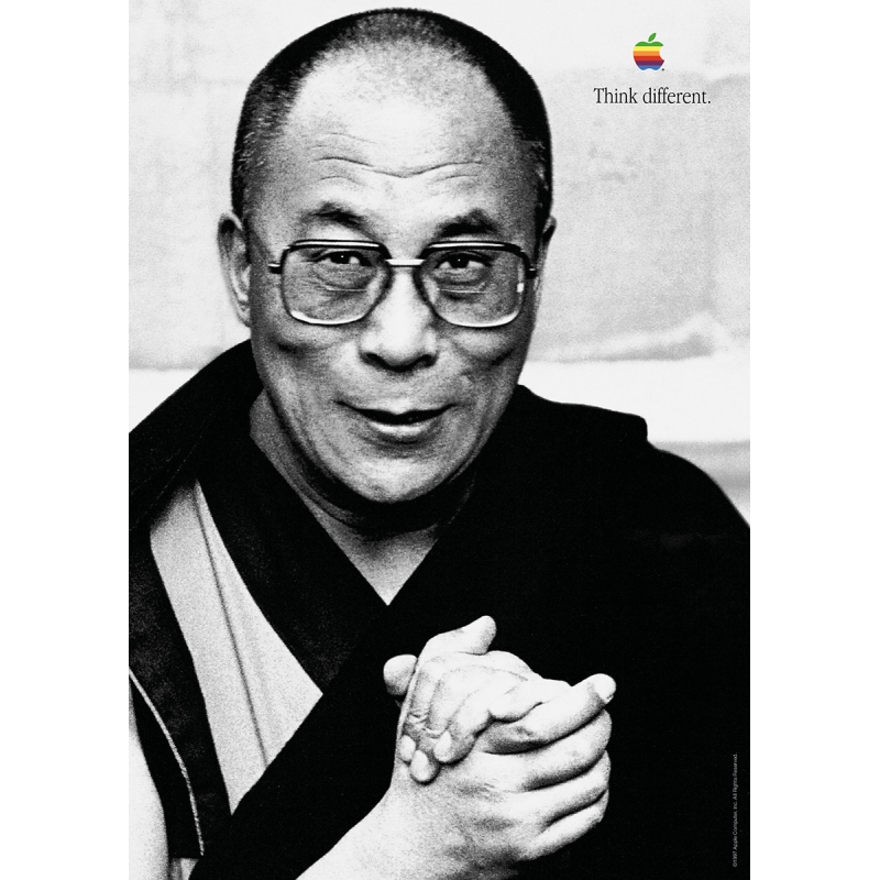 Apple Think Different Poster - Dalai Lama
