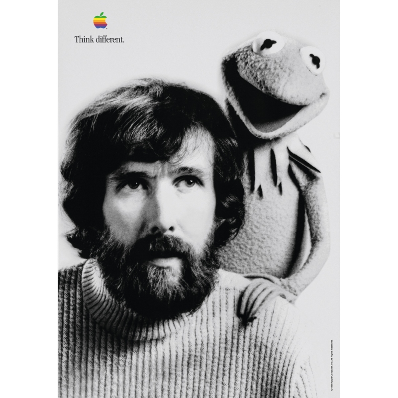 Apple Think Different Poster - Jim Henson