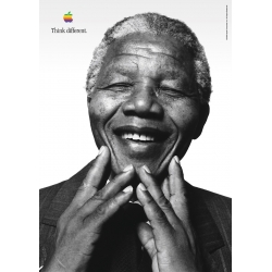 Apple Think Different Poster - Nelson Mandela
