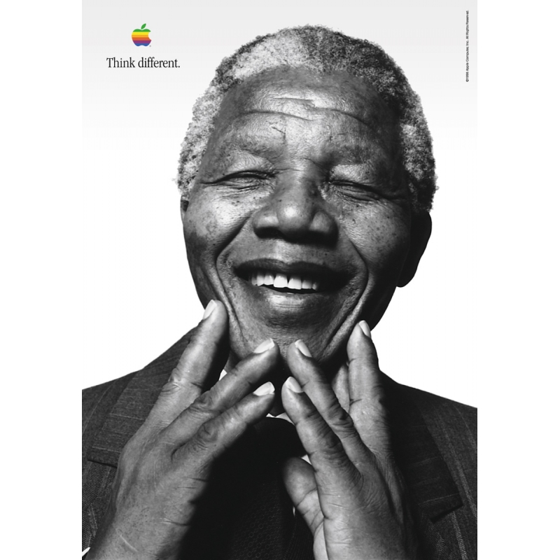 Affiche Apple Think Different - Nelson Mandela Affiche Apple Think Different - Nelson Mandela