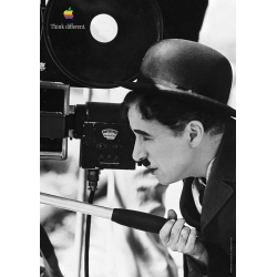 Affiche Apple Think Different - Charlie Chaplin