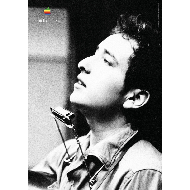 Affiche Apple Think Different - Bob Dylan