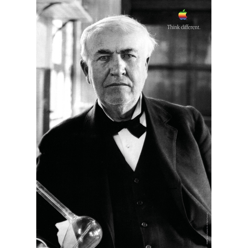 Affiche Apple Think Different - Thomas Edison