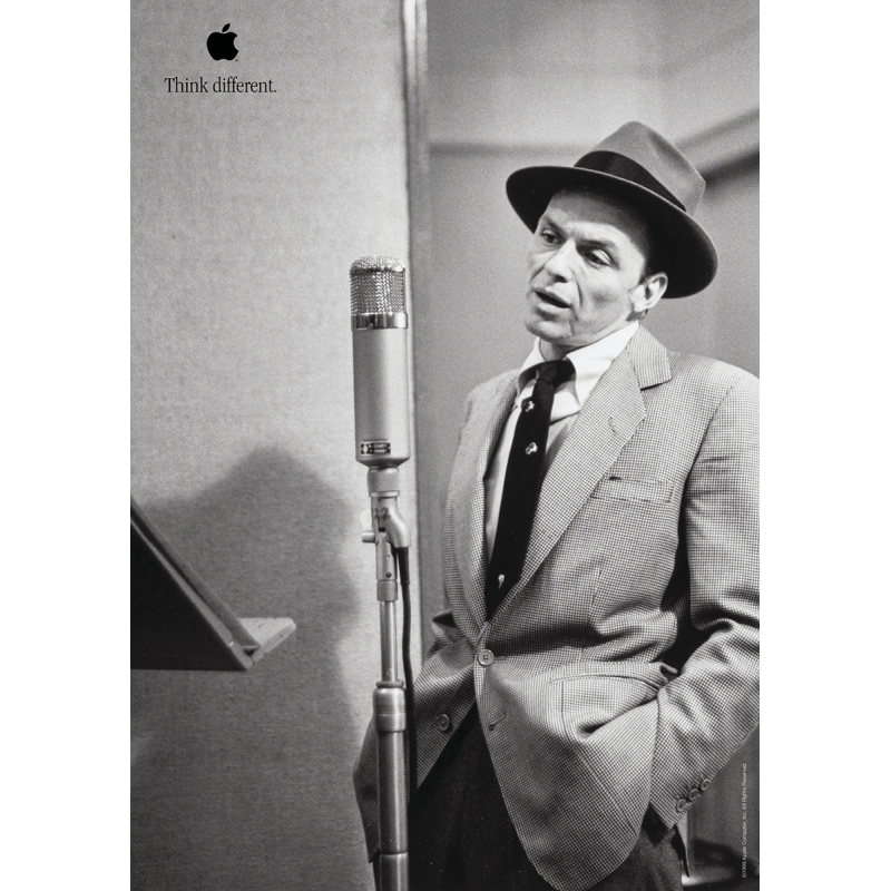 Apple Think Different Poster - Frank Sinatra