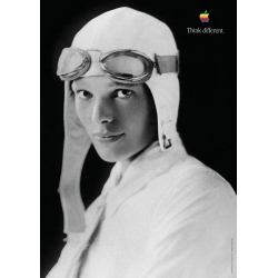 Apple Think Different Poster - Amelia Earhart