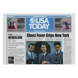 Page de titre de USA Today : Ghost Fever grips New York