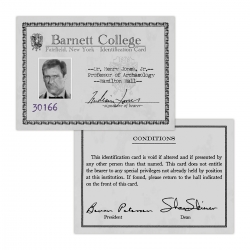 Indiana Jones ID Card from Barnett College