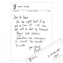 Lettre de Marty à Doc 1955 - avec enveloppe