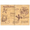 Map with route description to the DeLorean hiding place