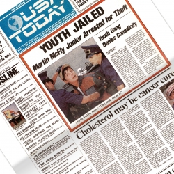 Page de titre USA Today Youth Jailed