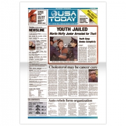 Page de titre USA Today Youth Jailed