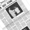 Back to the Future II Title page HILL VALLEY TELEGRAPH "Farmer sees Flyin