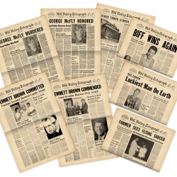 Hill Valley Telegraph newspaper with 8 cover pages