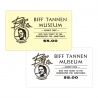 Zurück in die Zukunft Eintrittskarte für das Biff Tannen Museum