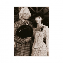 Photo Doc Brown with Clara Clayton