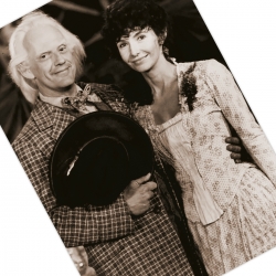 Photo Doc Brown with Clara...