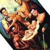 Ghostbusters Gemaltes Portrait der Ghostbusters mit Baby Oscar