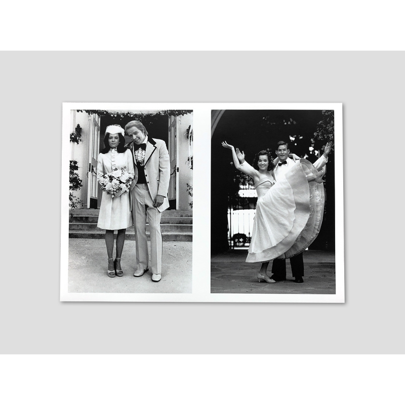 Folding card with Lorraine's wedding photos Folding card with Lorraine's wedding photos