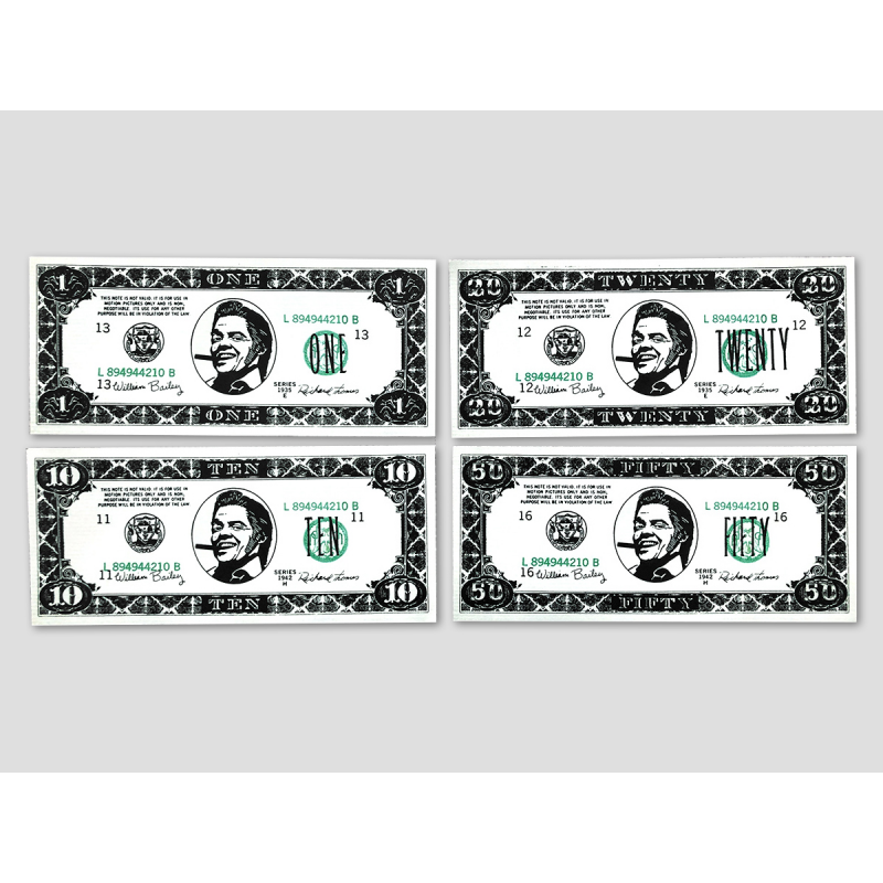 4 verschiedene Biffco Dollar-Noten (1$, 5$, 20$, 50$) 4 verschiedene Biffco Dollar-Noten (1$, 5$, 20$, 50$)