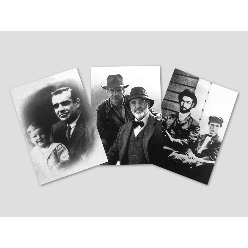 3 photos of Henry Jones Sr. and son Indy 3 photos of Henry Jones Sr. and son Indy