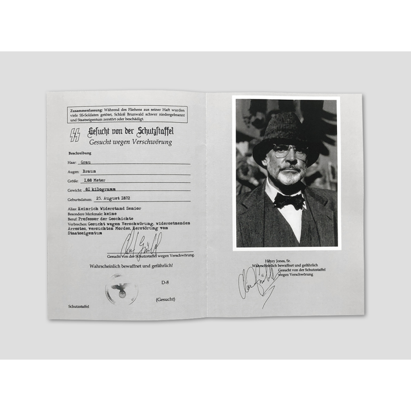 Henry Jones Sr. "Wanted Flyer" Henry Jones Sr. "Wanted Flyer"