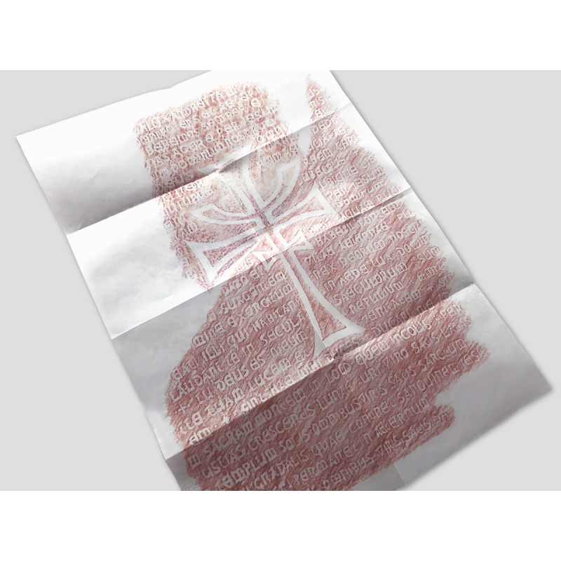 Graltafel Reibung auf Pergamentpapier Graltafel Reibung auf Pergamentpapier