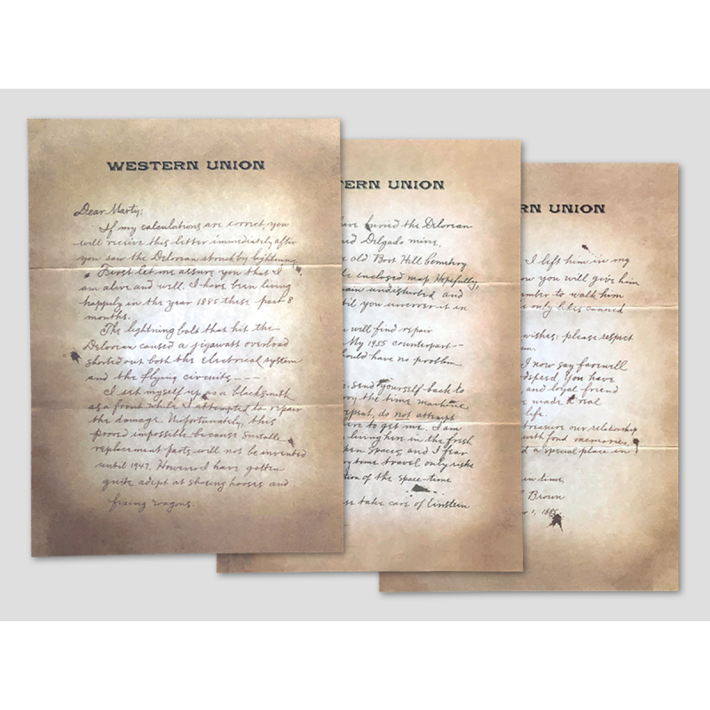 Brief von Doc an Marty 1885 - 3-teilig Brief von Doc an Marty 1885 - 3-teilig