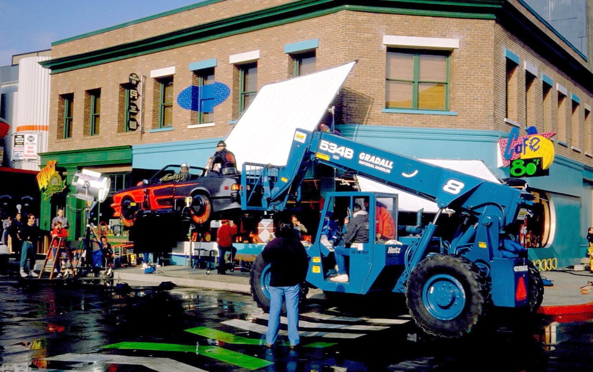 Filming on the area of Universal Studios. Filming on the area of Universal Studios.