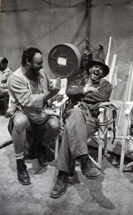 There was always a lot to laugh about on the set: Harrison Ford with acting colleague John Rhys-Davies. There was always a lot to laugh about on the set: Harrison Ford with acting colleague John Rhys-Davies..