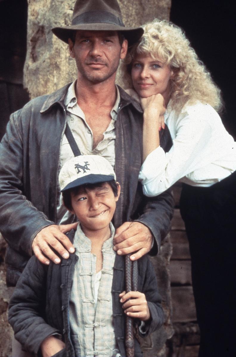 The stars from 'Temple of Doom': Harrison Ford, Kate Capshaw and Jonathan Ke Quan. The stars from Temple of Doom: Harrison Ford, Kate Capshaw and Jonathan Ke Quan.